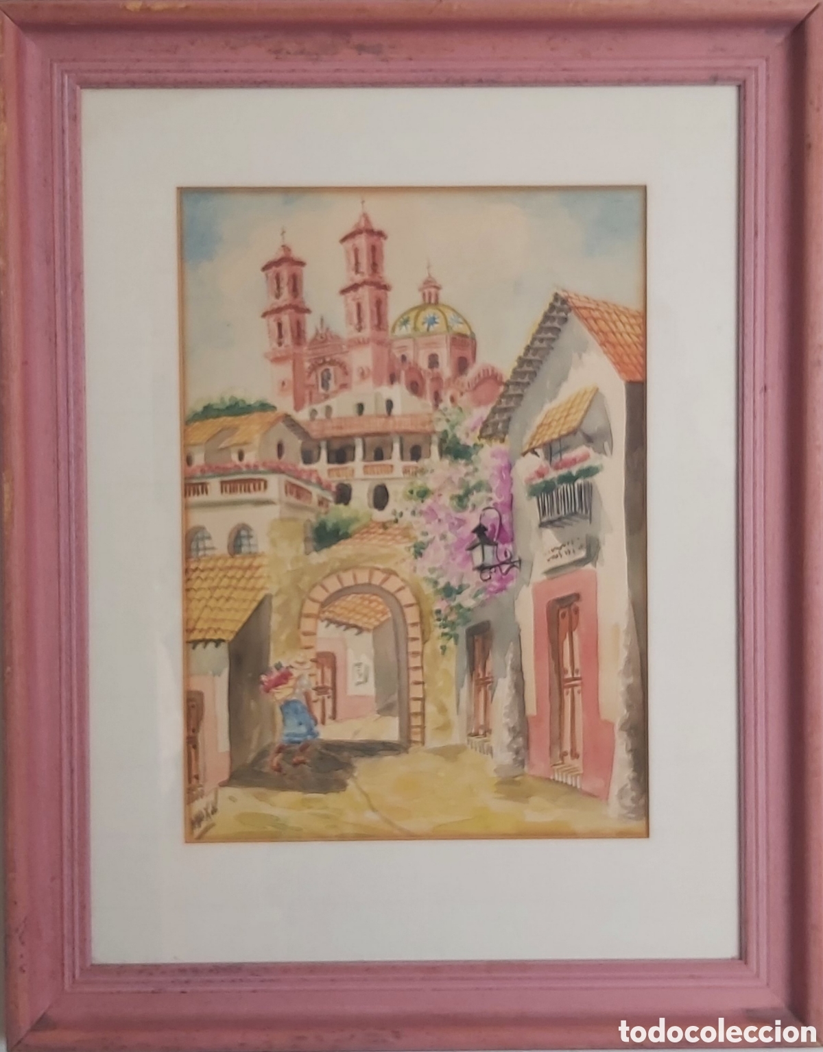 Arte: M&Eacute;XICO, pintor Max Vidal, 2 Acuarelas. - Foto 9
