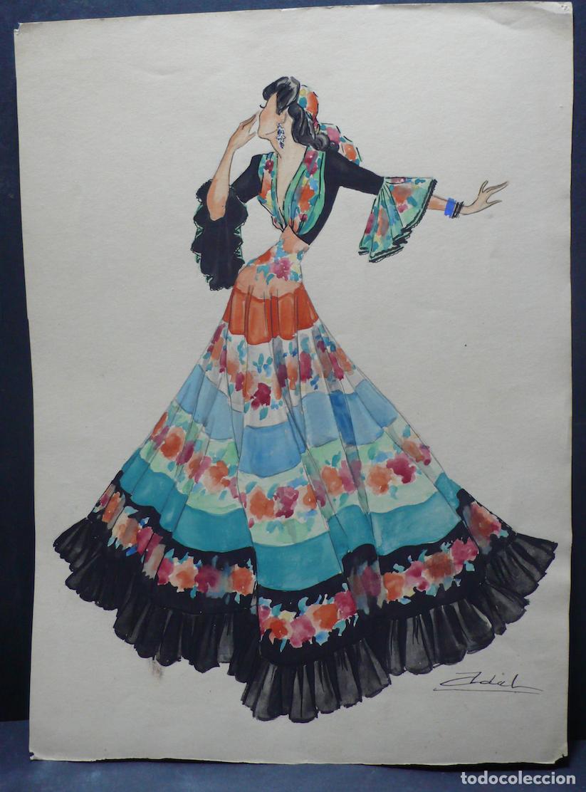 Arte: DIBUJO ACUARELA MUJER - Foto 1