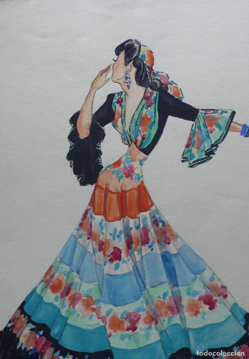 Arte: DIBUJO ACUARELA MUJER - Foto 2