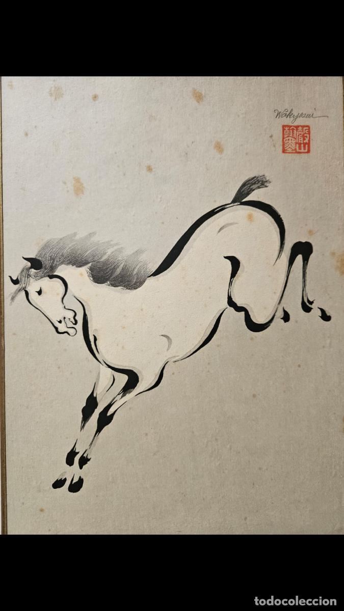 Arte: CABALLO ORIENTAL T&Eacute;CNICA MIXTA - Foto 1