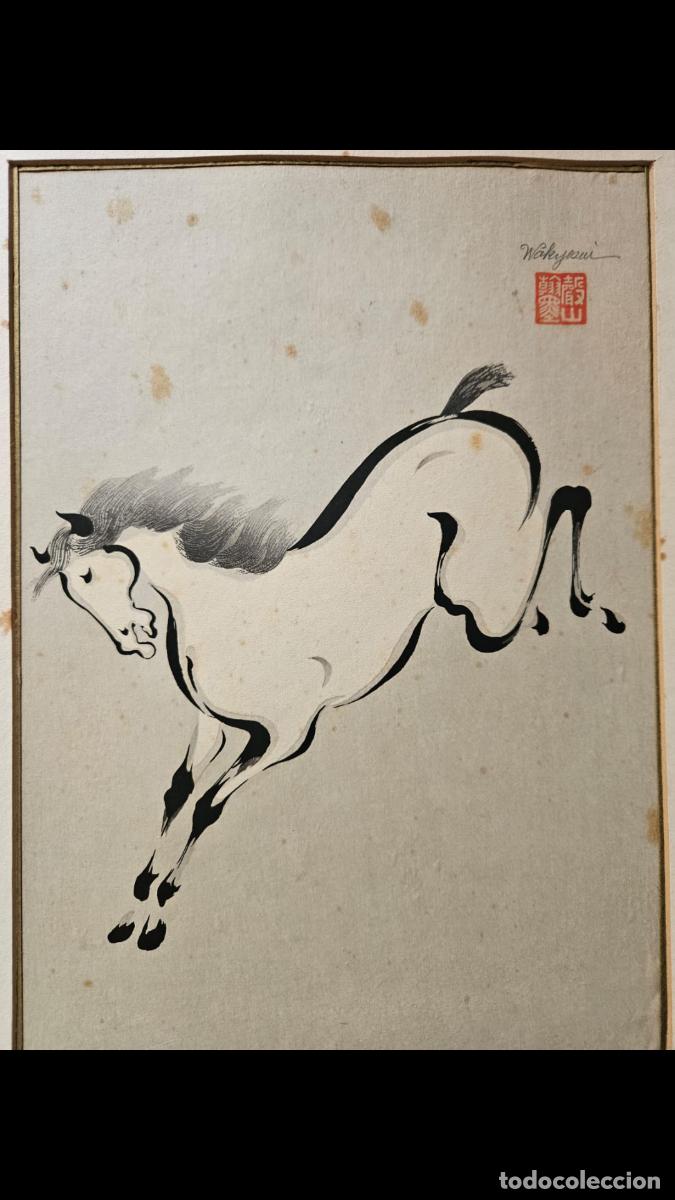Arte: CABALLO ORIENTAL T&Eacute;CNICA MIXTA - Foto 2