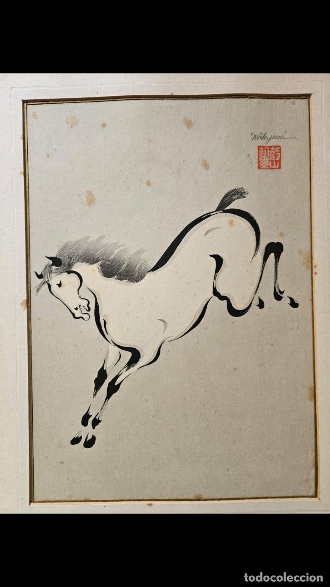 Arte: CABALLO ORIENTAL T&Eacute;CNICA MIXTA - Foto 3