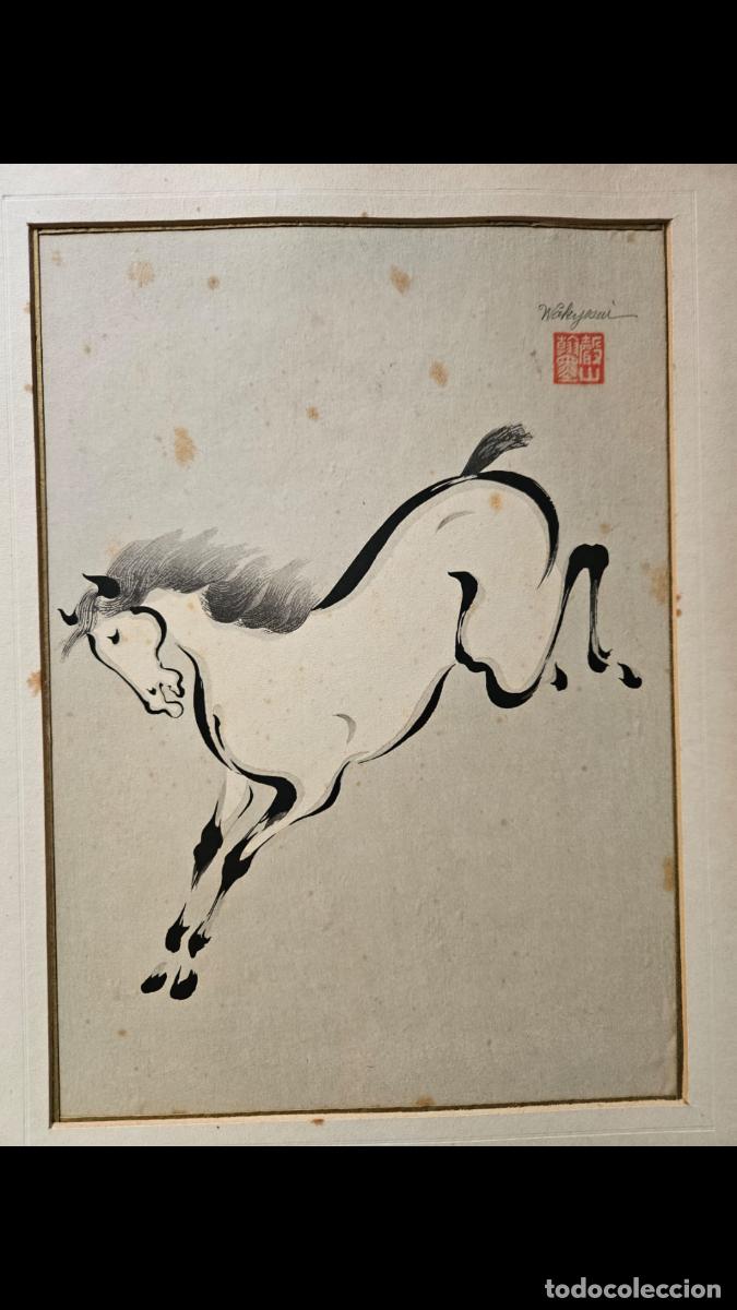 Arte: CABALLO ORIENTAL T&Eacute;CNICA MIXTA - Foto 4