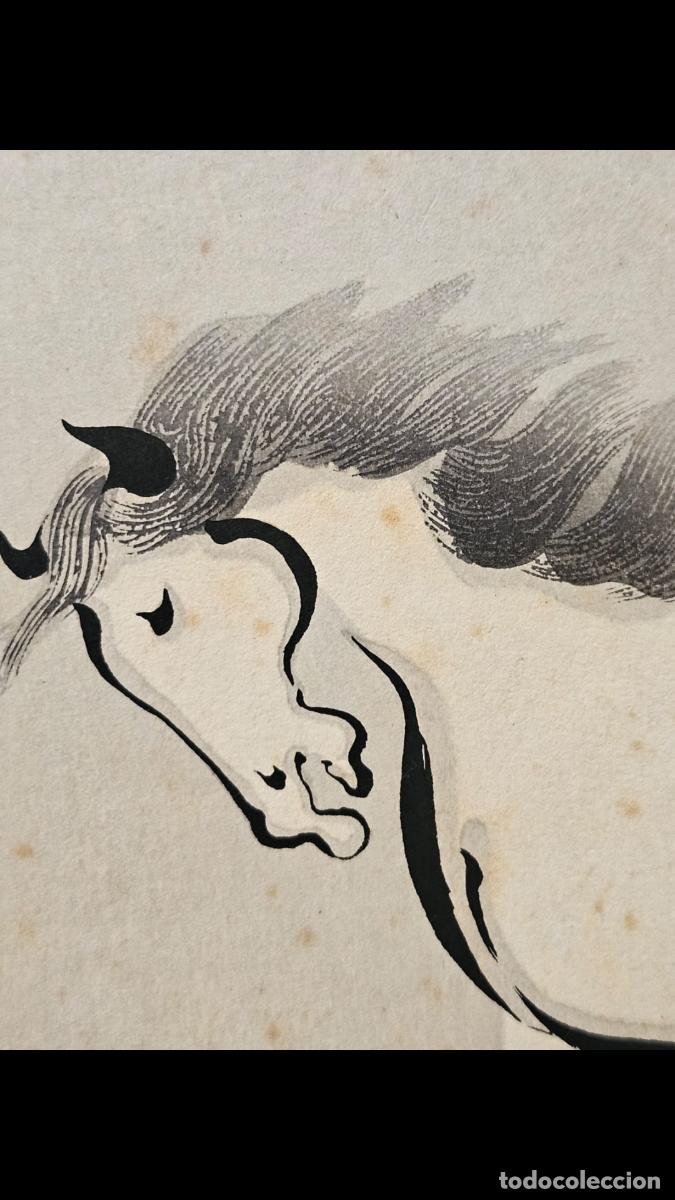 Arte: CABALLO ORIENTAL T&Eacute;CNICA MIXTA - Foto 8