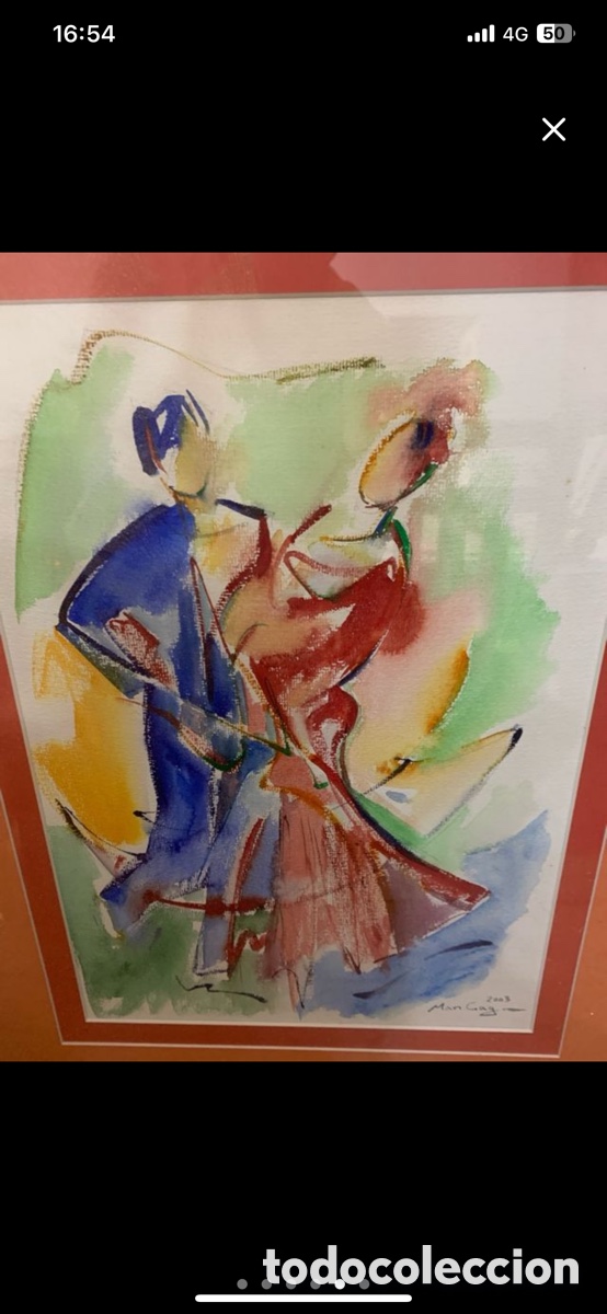 Arte: Cuadro flamenco acuarela - Foto 3