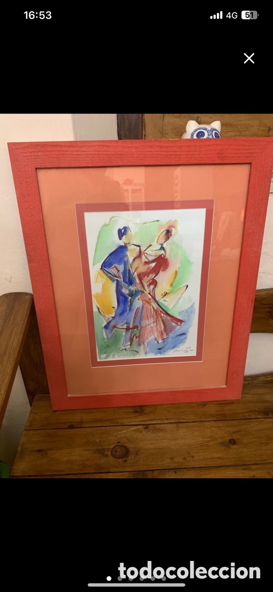 Arte: Cuadro flamenco acuarela - Foto 1