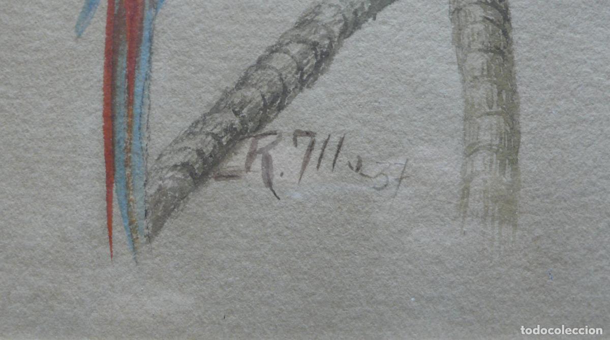 Arte: DIBUJO ORIGINAL ACUARELA - Foto 3