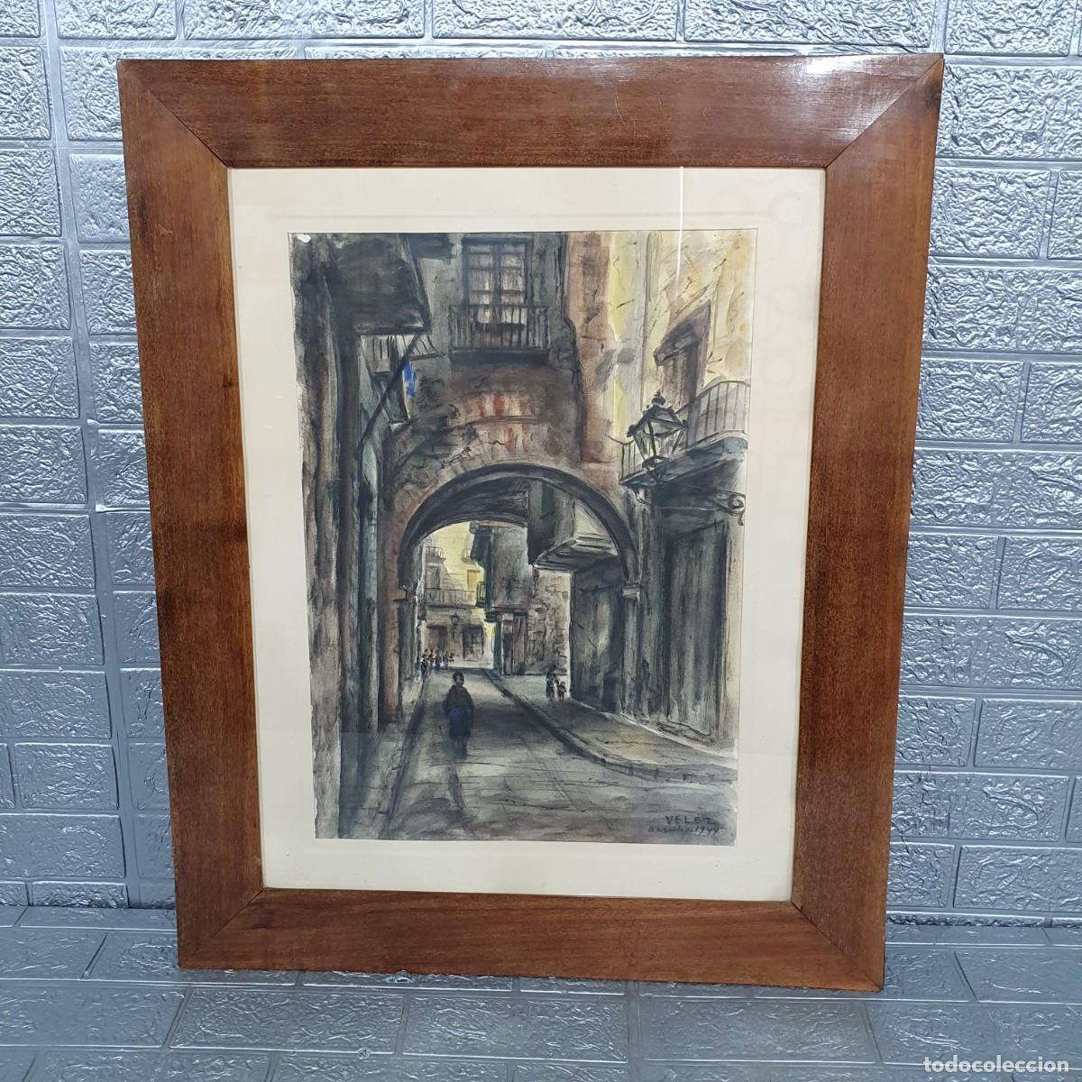 Arte: Acuarela firmada Velez - Foto 1
