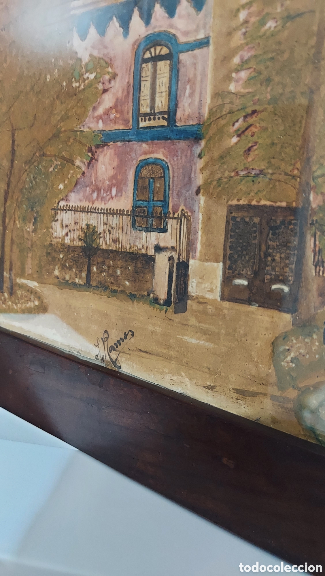 Arte: Acuarela enmarcada S.XIX - Foto 1