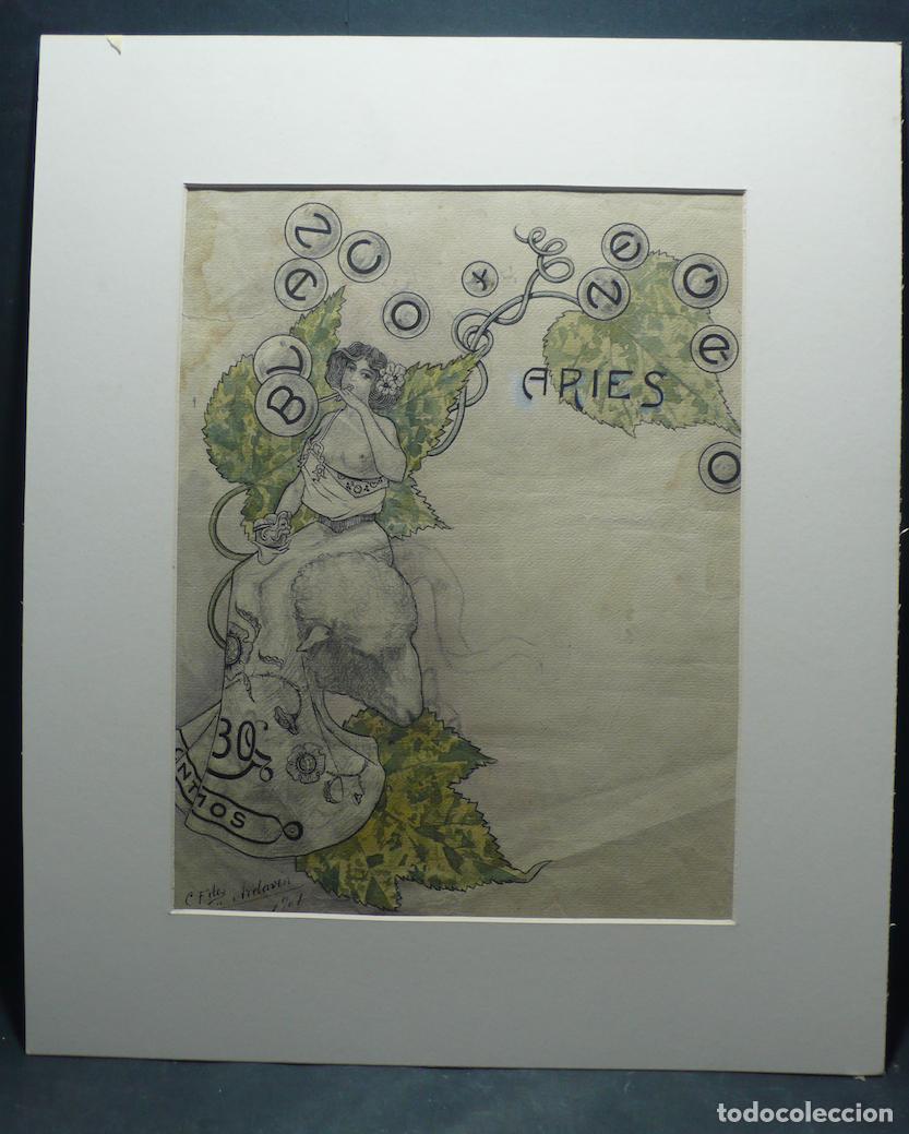 Arte: DIBUJO ORIGINAL ACUARELA - Foto 1