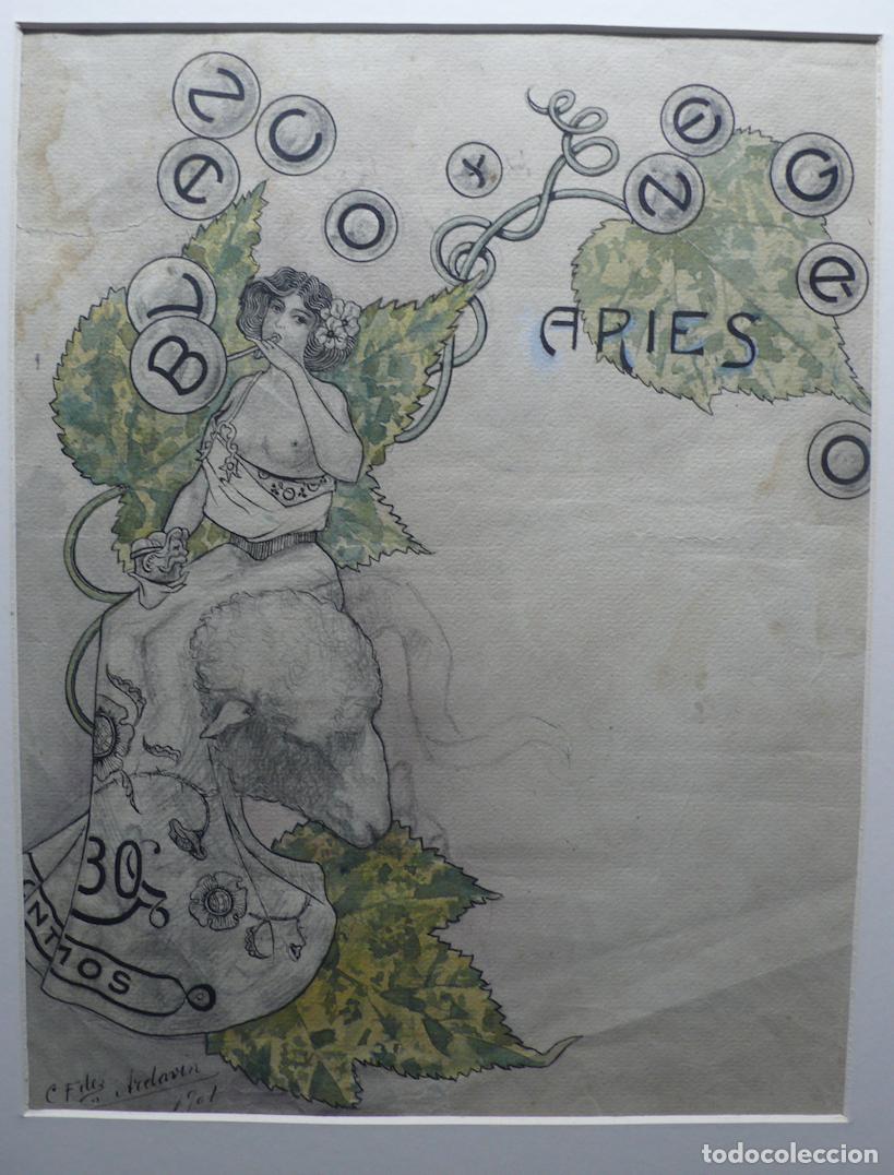 Arte: DIBUJO ORIGINAL ACUARELA - Foto 2