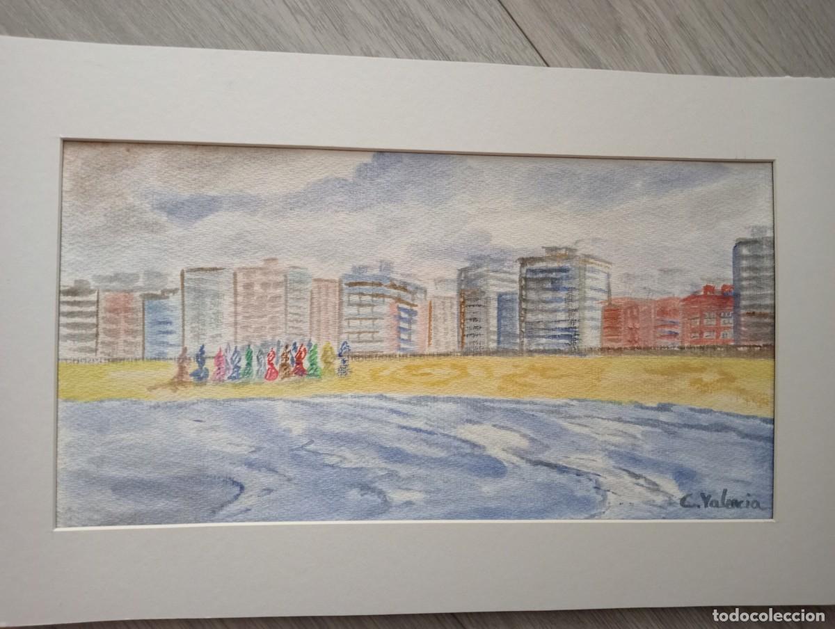 Arte: Casetas en la playa, Gij&oacute;n - Foto 1