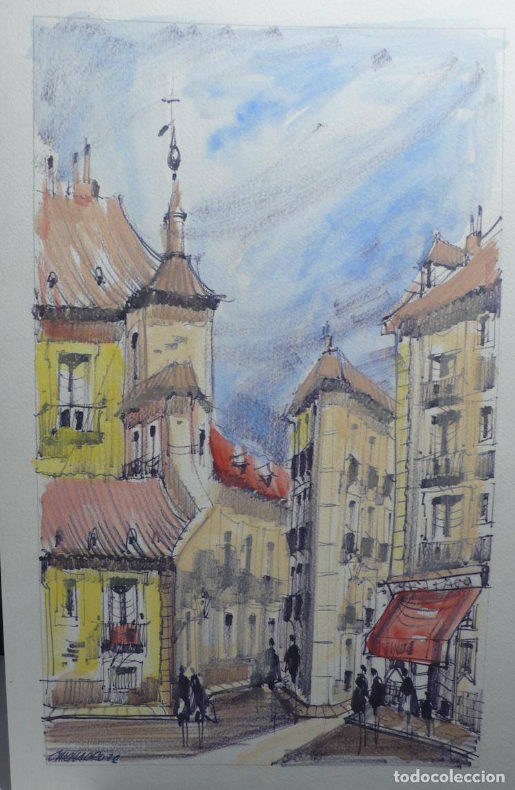 Arte: DIBUJO ORIGINAL ACUARELA - Foto 2
