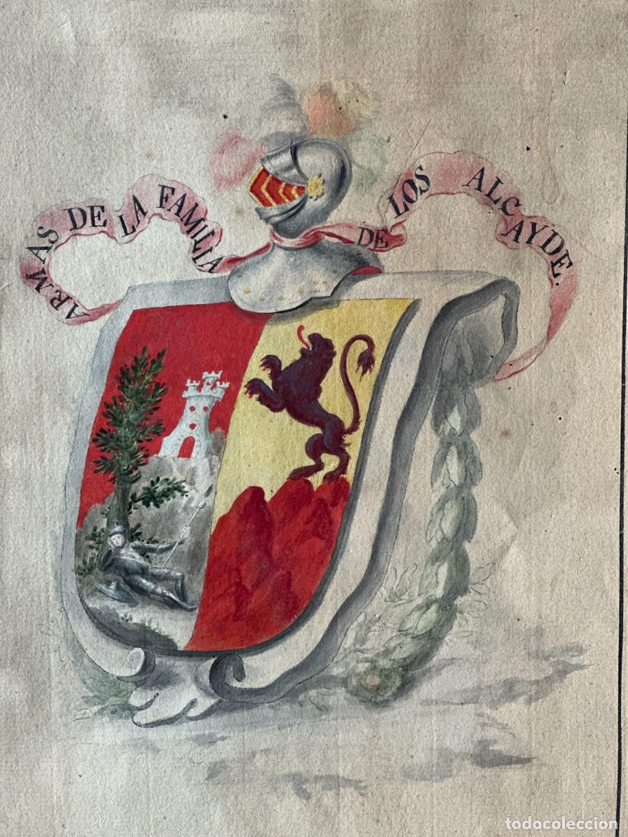 Arte: BONITO ESCUDO EN ACUARELA - Foto 3