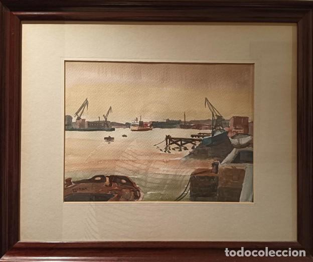 Arte: Acuarela r&iacute;a de Bilbao - Foto 1