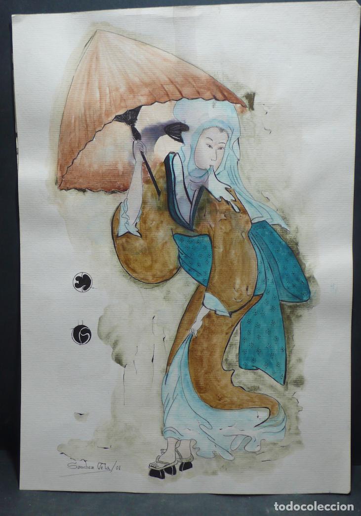 Arte: DIBUJO ORIGINAL ACUARELA - Foto 1