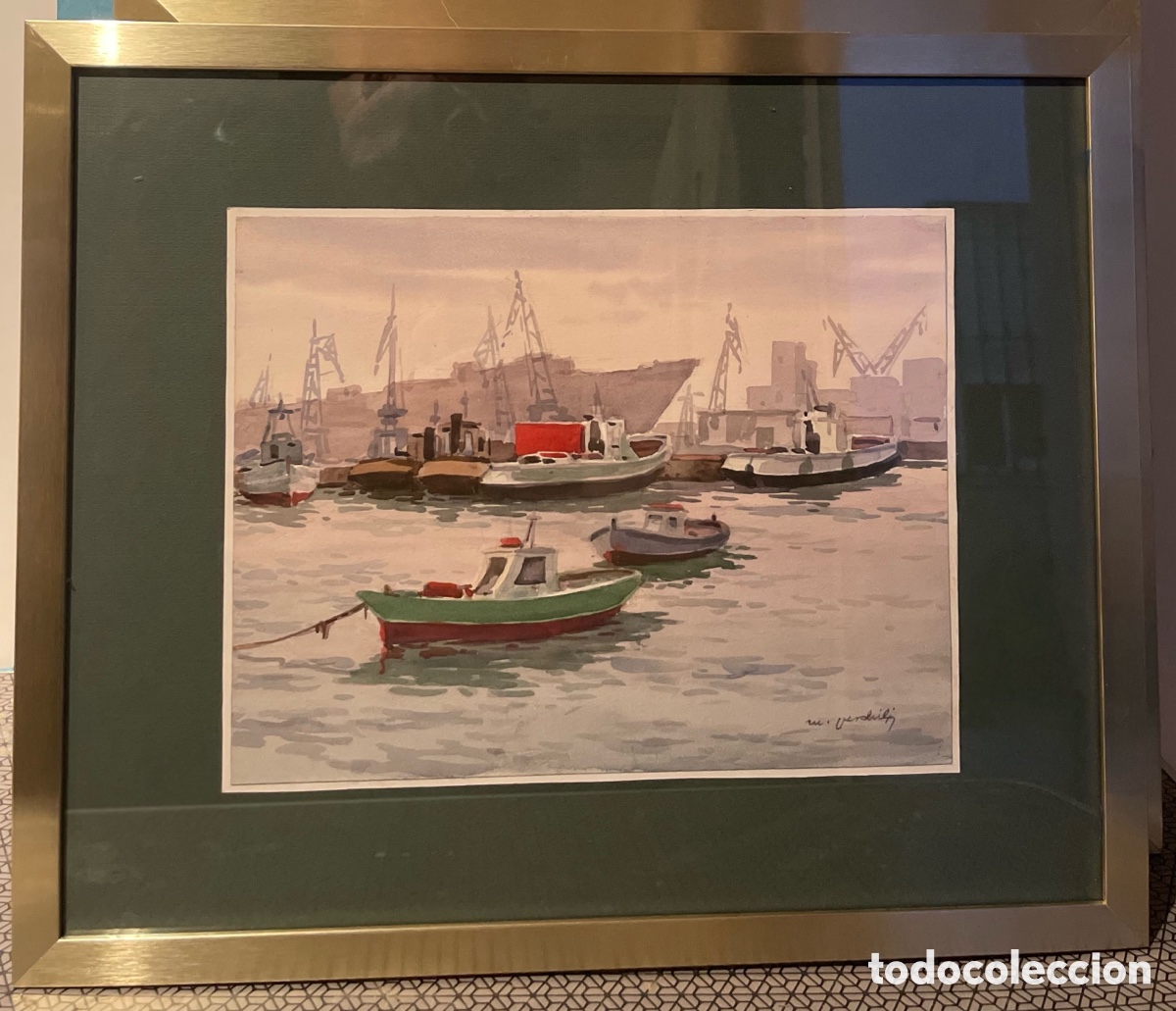 Arte: Acuarela de barcos de Verchili - Foto 1