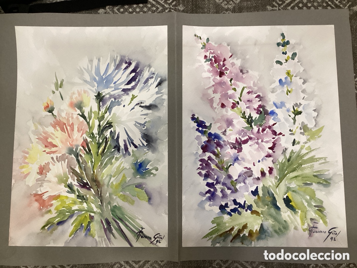 Arte: Fleurs Aquarelle 75x52 - Foto 1