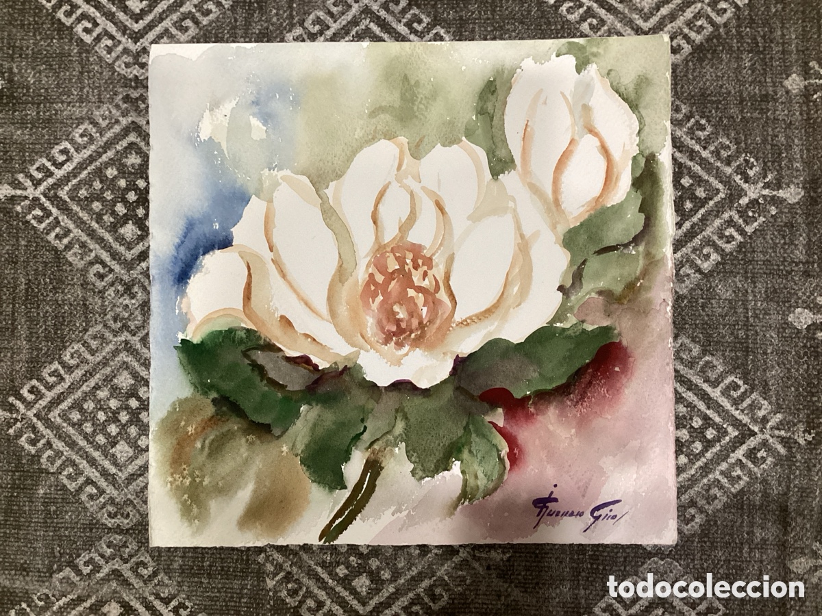 Arte: Fleur IG Girol Aquarelle - Foto 1