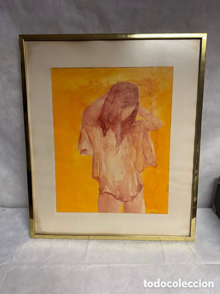 Arte: Severo Almansa Acuarela mujer - Foto 1