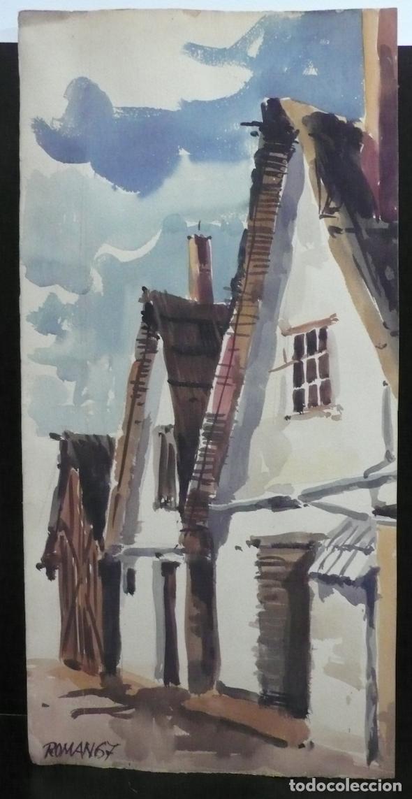 Arte: DIBUJO ACUARELA DE CASAS - Foto 1