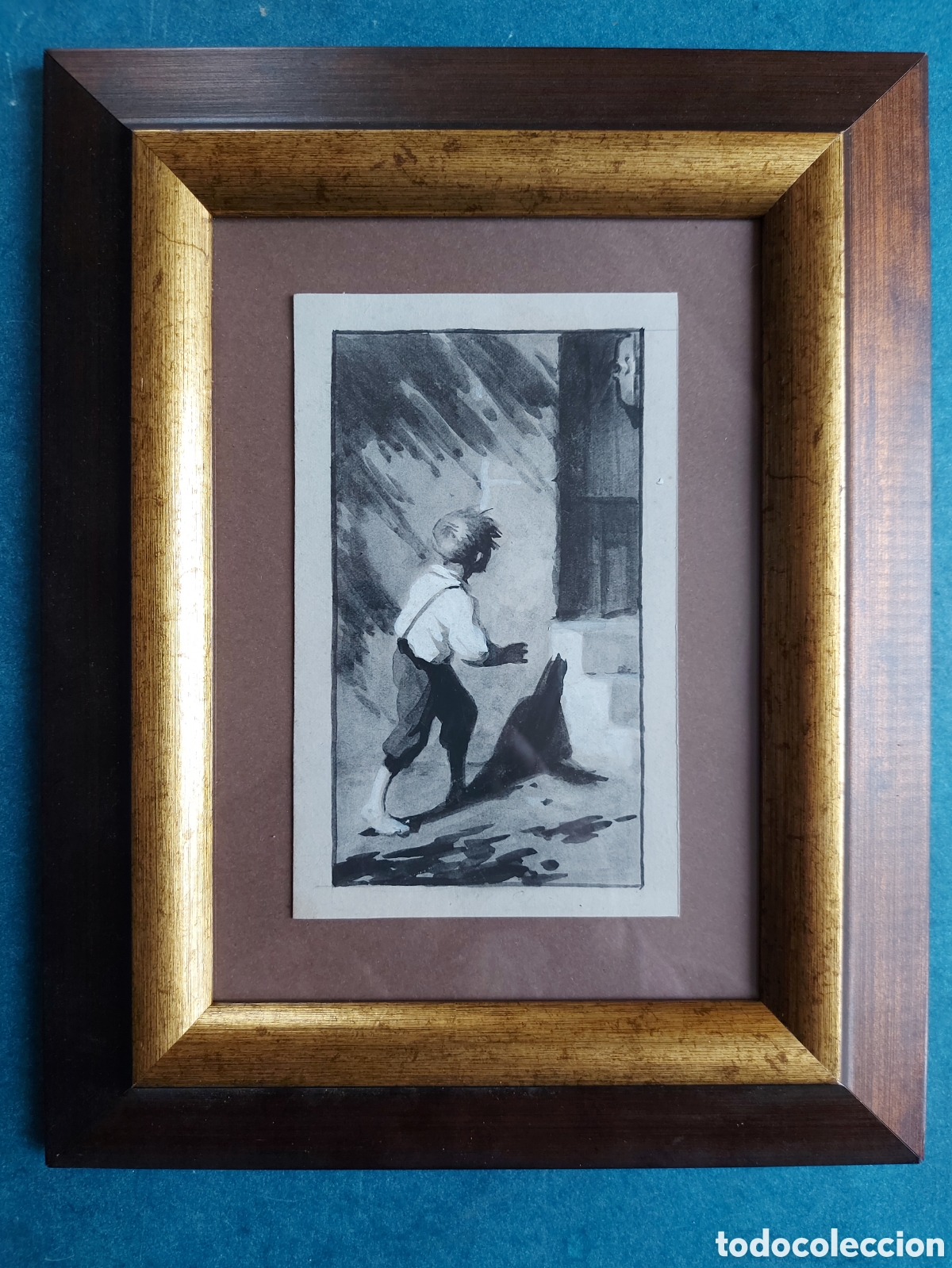 Arte: &rdquo; JOVEN EN EL CAMPO&rdquo; VI&Ntilde;ETA EPOCA - Foto 3