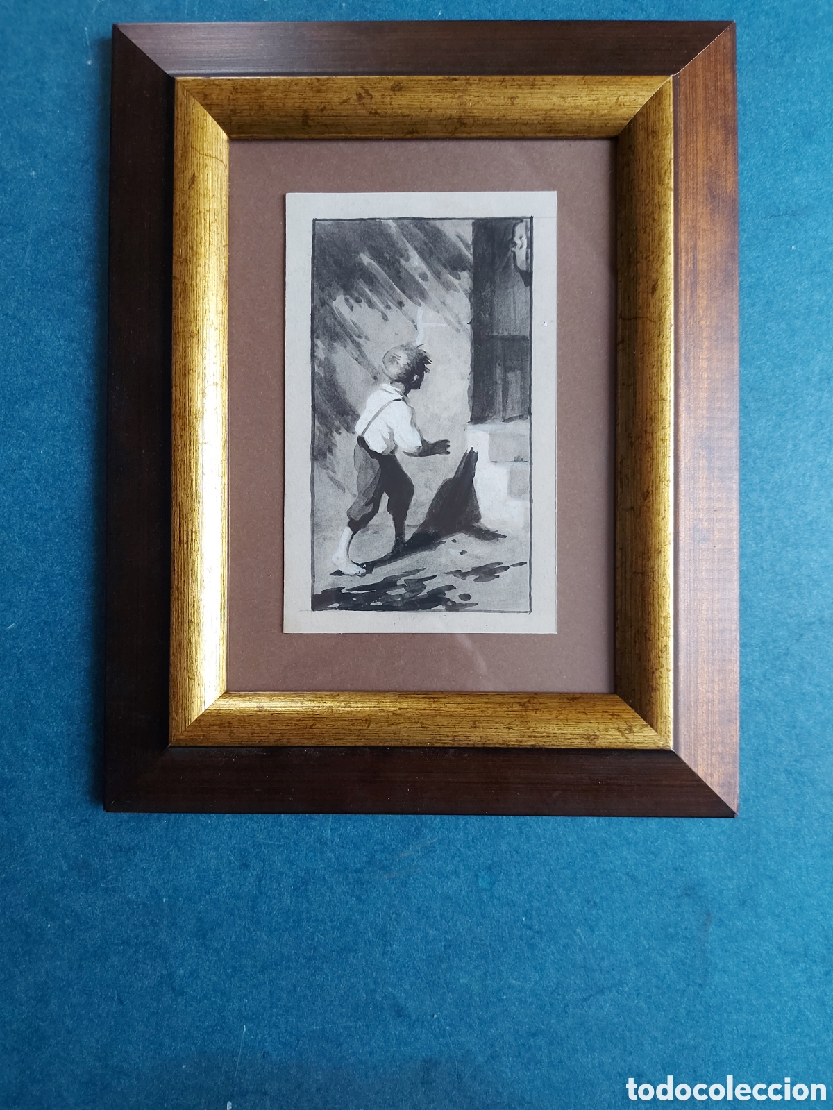 Arte: &rdquo; JOVEN EN EL CAMPO&rdquo; VI&Ntilde;ETA EPOCA - Foto 1