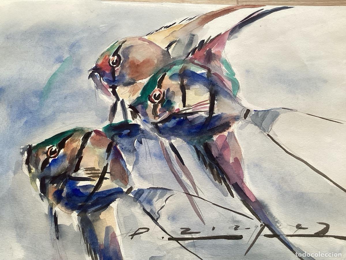 Arte: Carlos Becquer Dominguez - Iridescent fish. - Foto 1