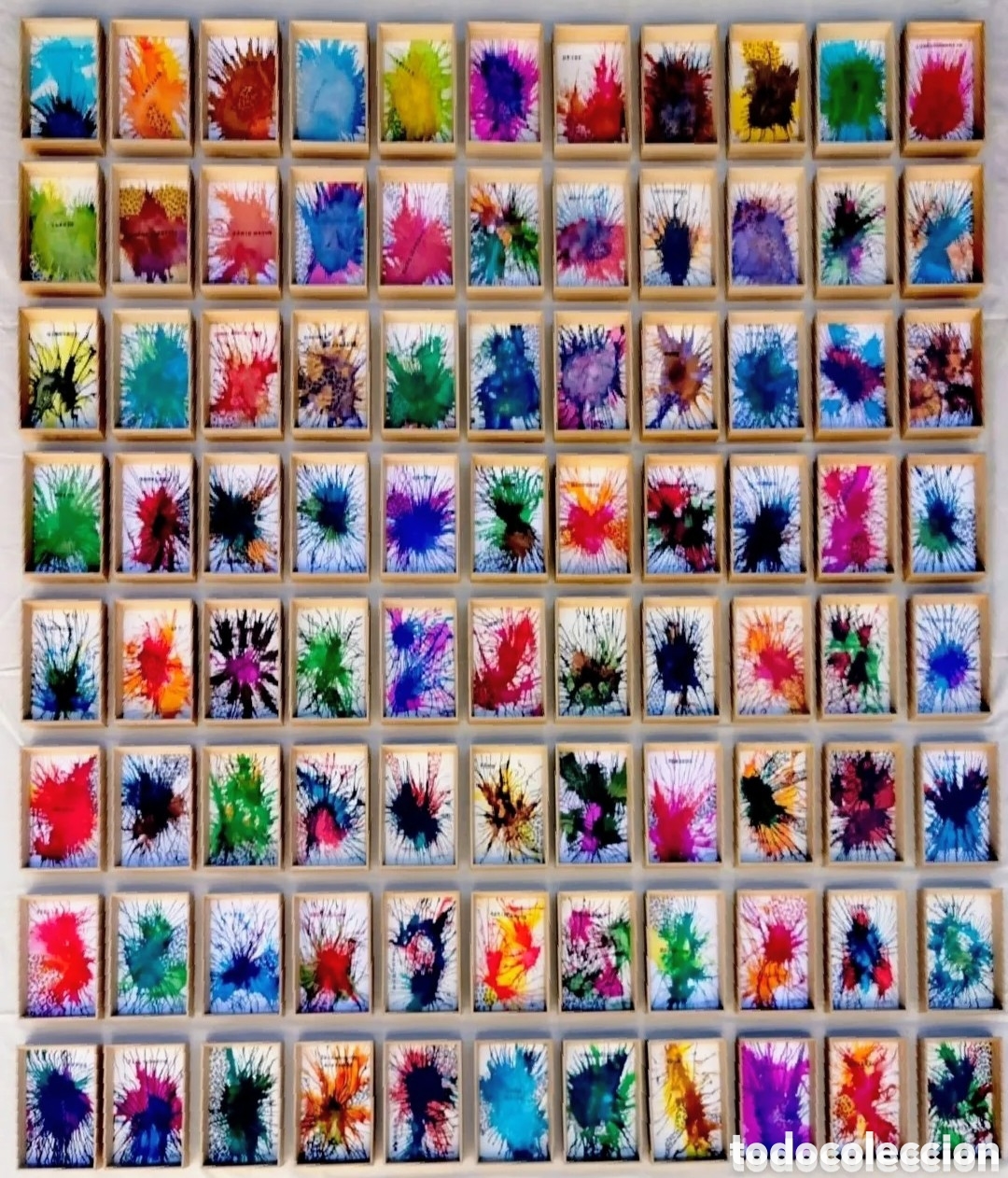 Kunst: JOS&Eacute; LAPASI&Oacute; lote de dos acuarelas de la serie &rdquo;Constelaciones 2019&rdquo; GEMINI y PERSEUS (18X13 CM.)