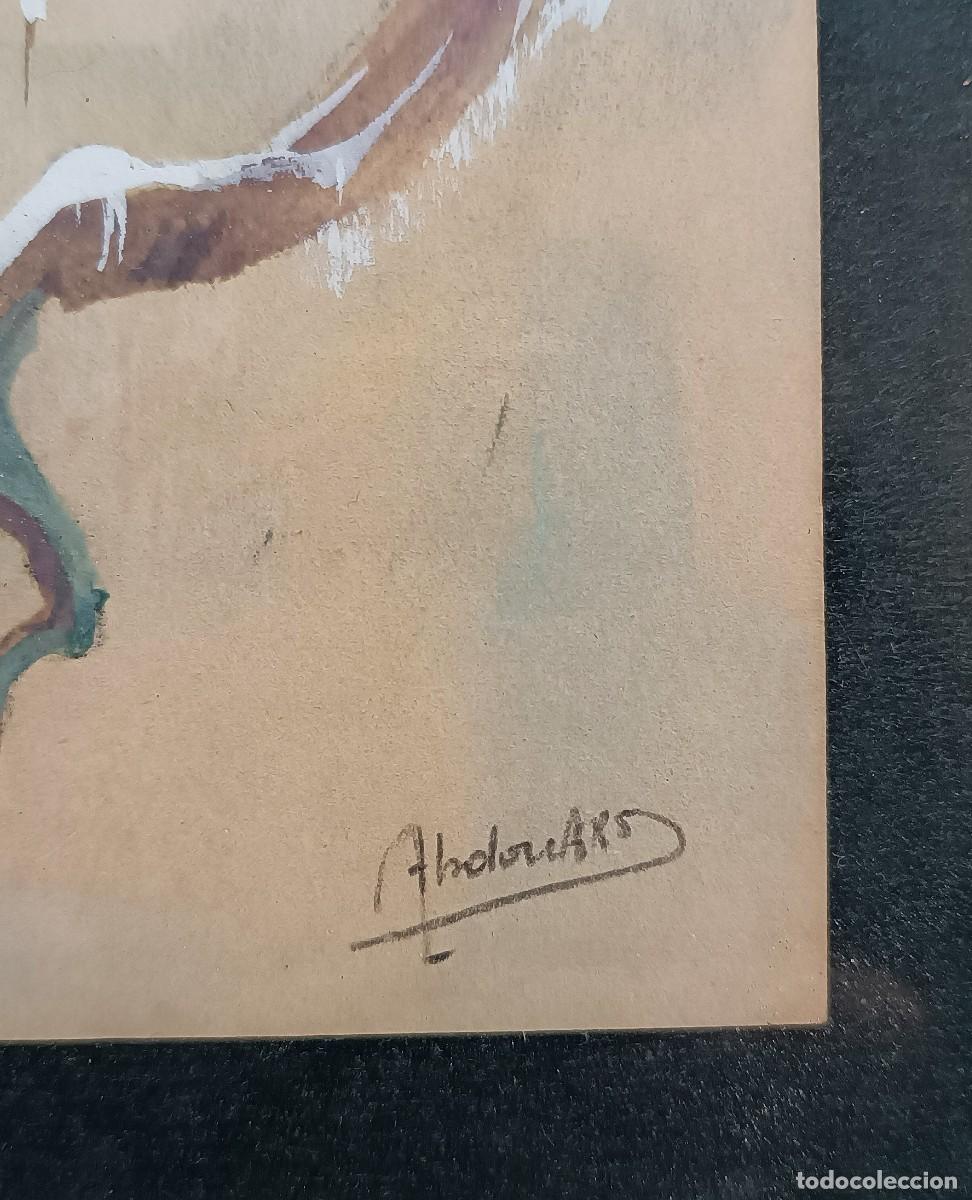 Arte: 2 ACUARELAS ENMARCADAS - Foto 3