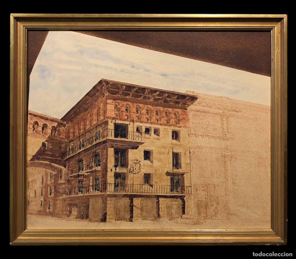 Arte: ACUARELA ARQUITECTONICA PALACIO ESPA&Ntilde;OL - Foto 1