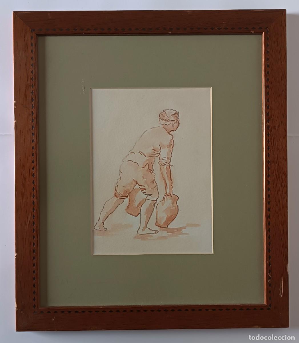 Arte: ACUARELA CLASICA ENMARCADA - Foto 1