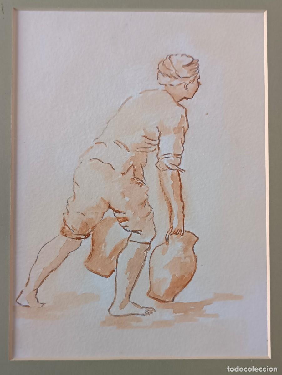Arte: ACUARELA CLASICA ENMARCADA - Foto 2