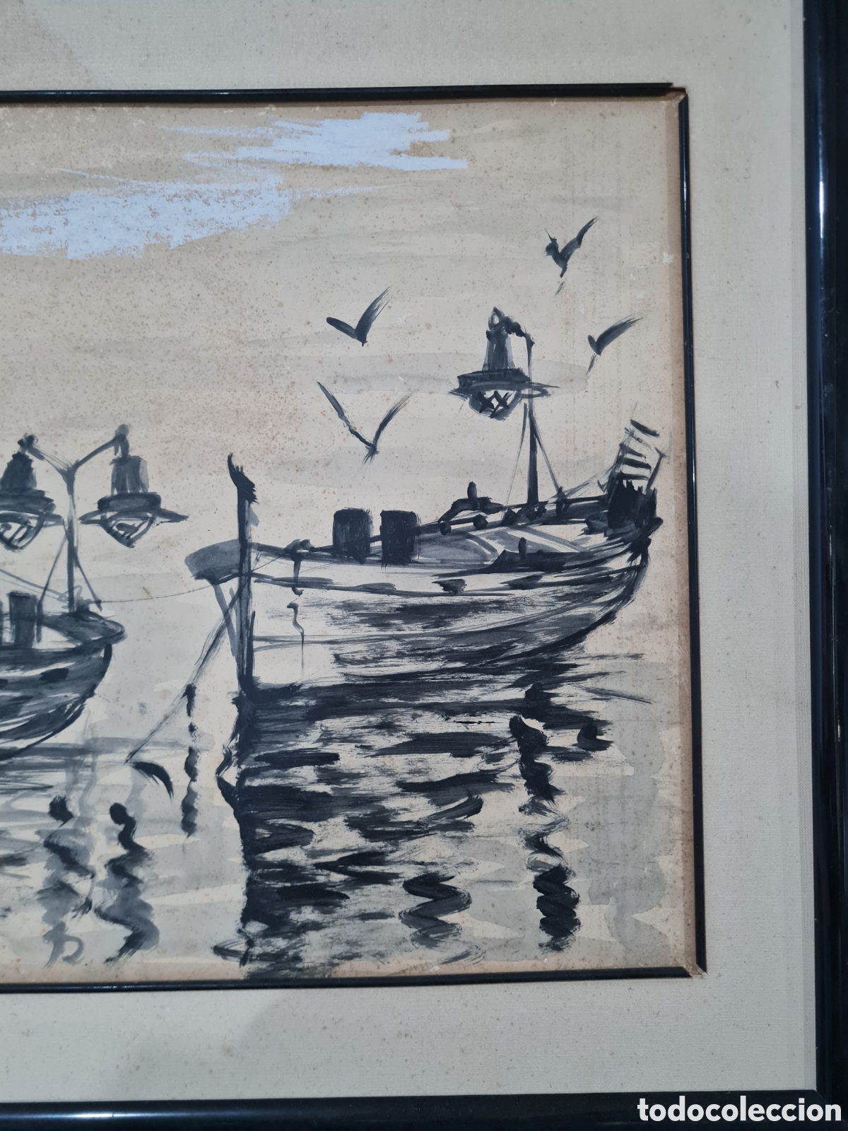 Arte: Acuarela de barcas Guillamet - Foto 2