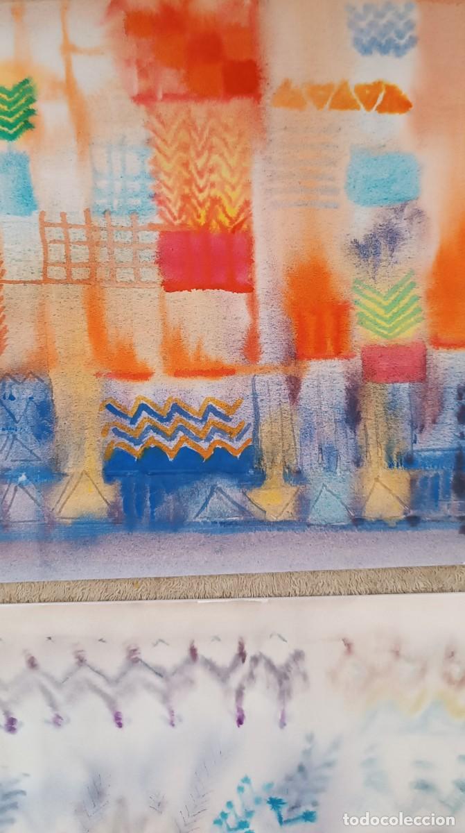 Arte: PAREJA DE ACUARELAS ABSTRACTAS. - Foto 2