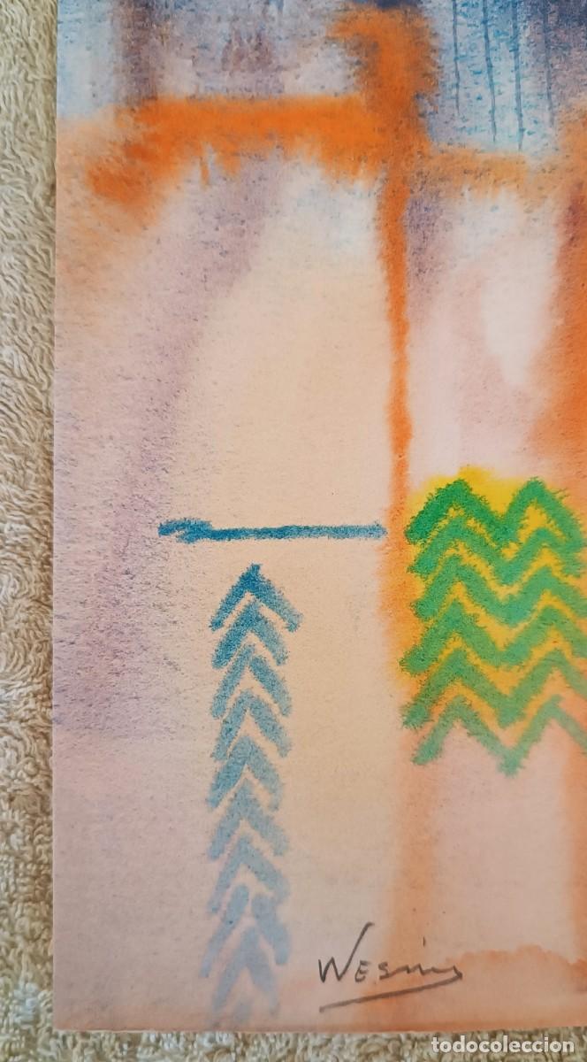 Arte: PAREJA DE ACUARELAS ABSTRACTAS. - Foto 3