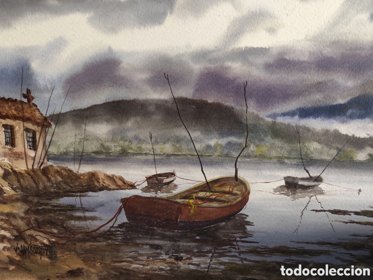 Kunst: &laquo;Marina&raquo; SANAGUST&Iacute;N acuarela