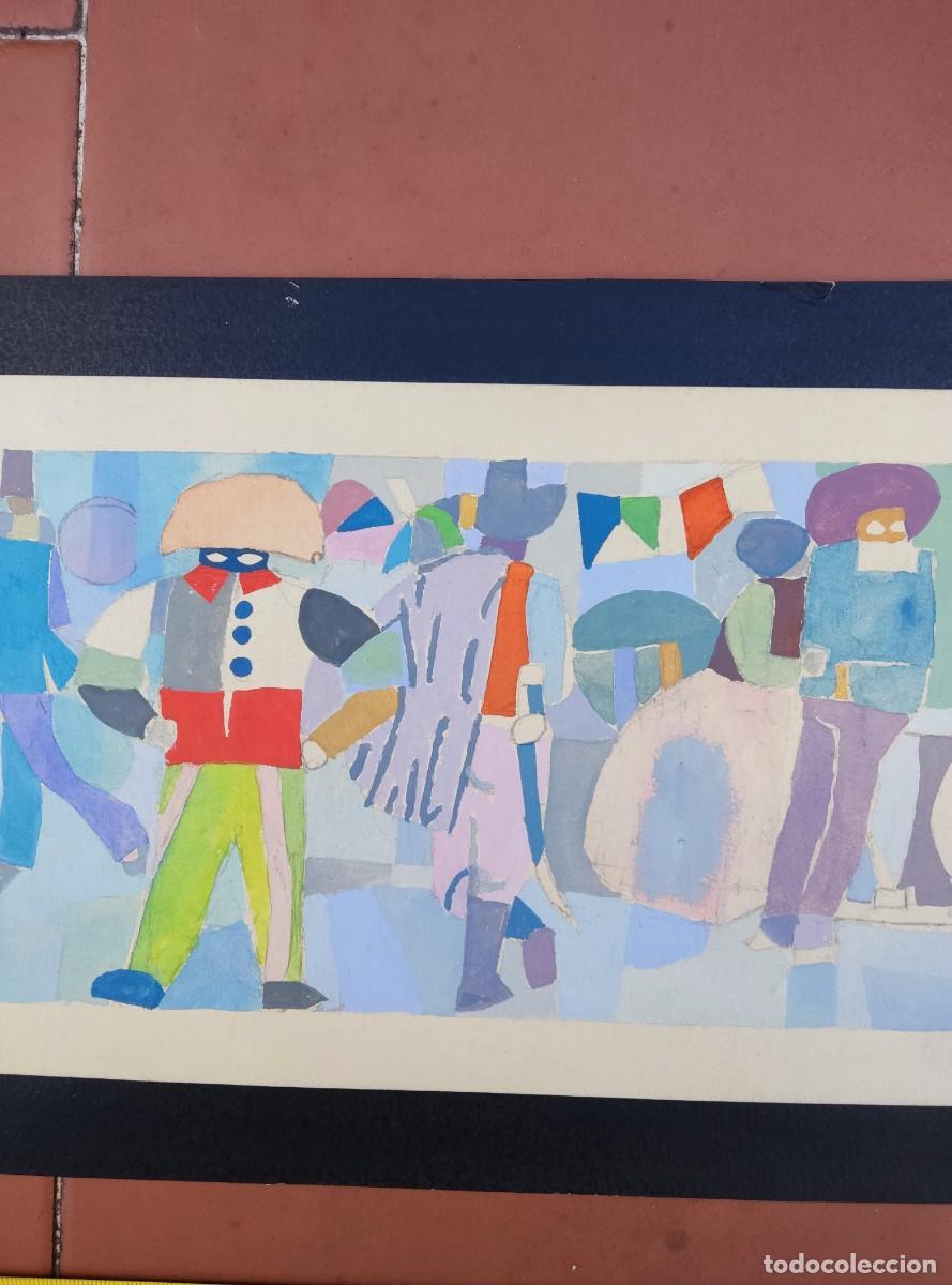 Arte: Escena de carnaval a la acuarela - Foto 5