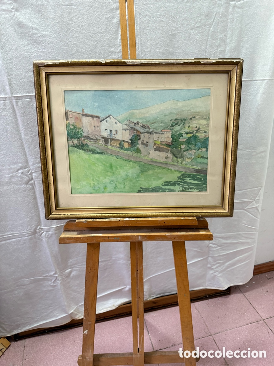 Arte: Acuarela firmada a.salles Costa .