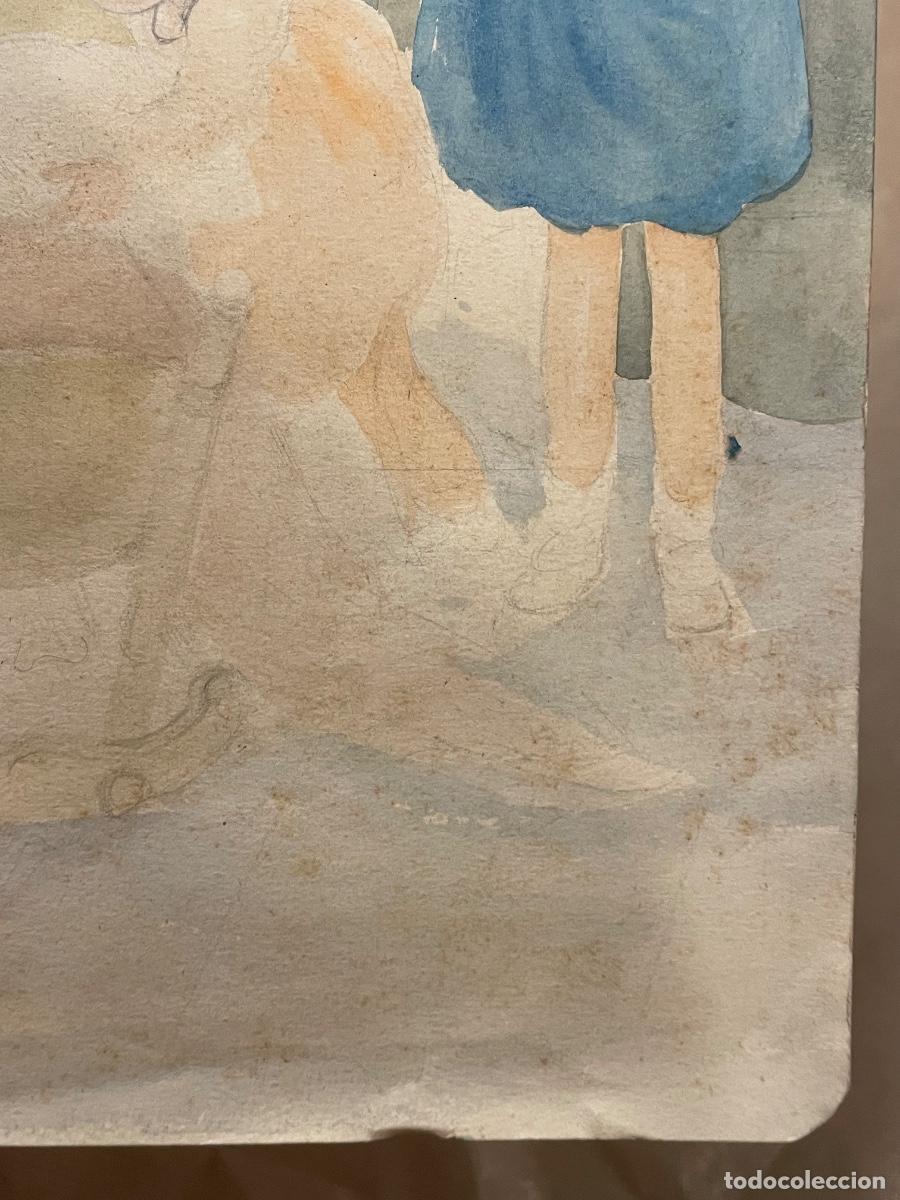 Arte: Acuarela sobre papel (An&oacute;nimo) - Foto 2