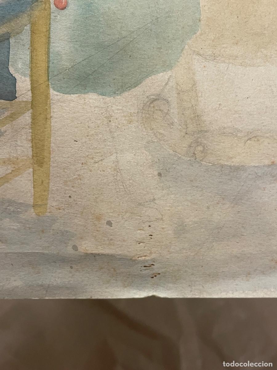 Arte: Acuarela sobre papel (An&oacute;nimo) - Foto 4