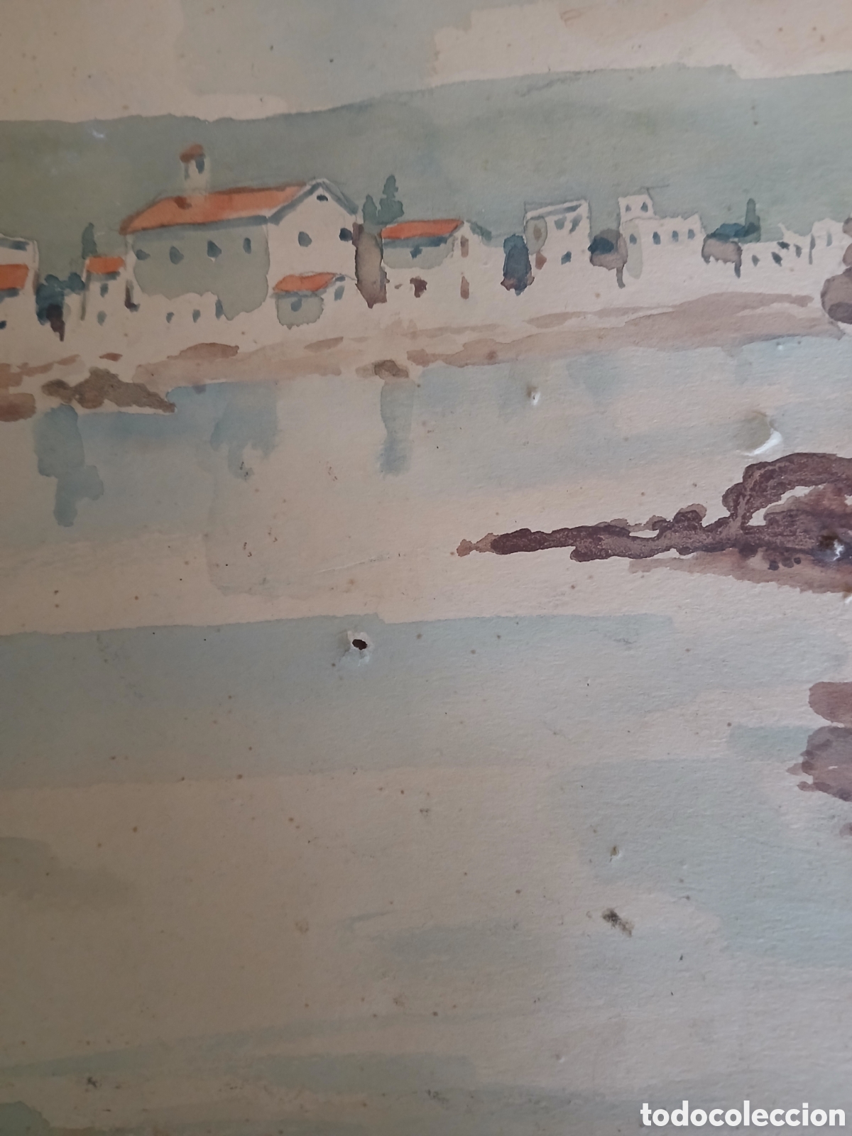 Arte: J. Rubio. Les Roques del Sortell a Cadaques. Acuarela - Foto 7