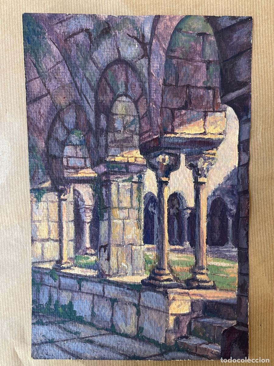 Arte: Sin T&iacute;tulo - pintura de claustro en acuarela - Foto 1