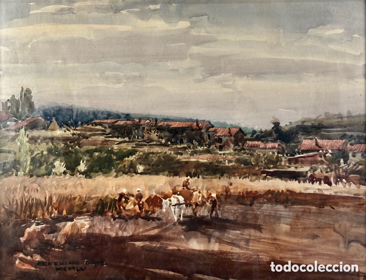 Kunst: CEFERINO OLIV&Eacute; CABR&Eacute; (REUS 1907-BARCELONA 1995), ACUARELA - A&Ntilde;O 1955