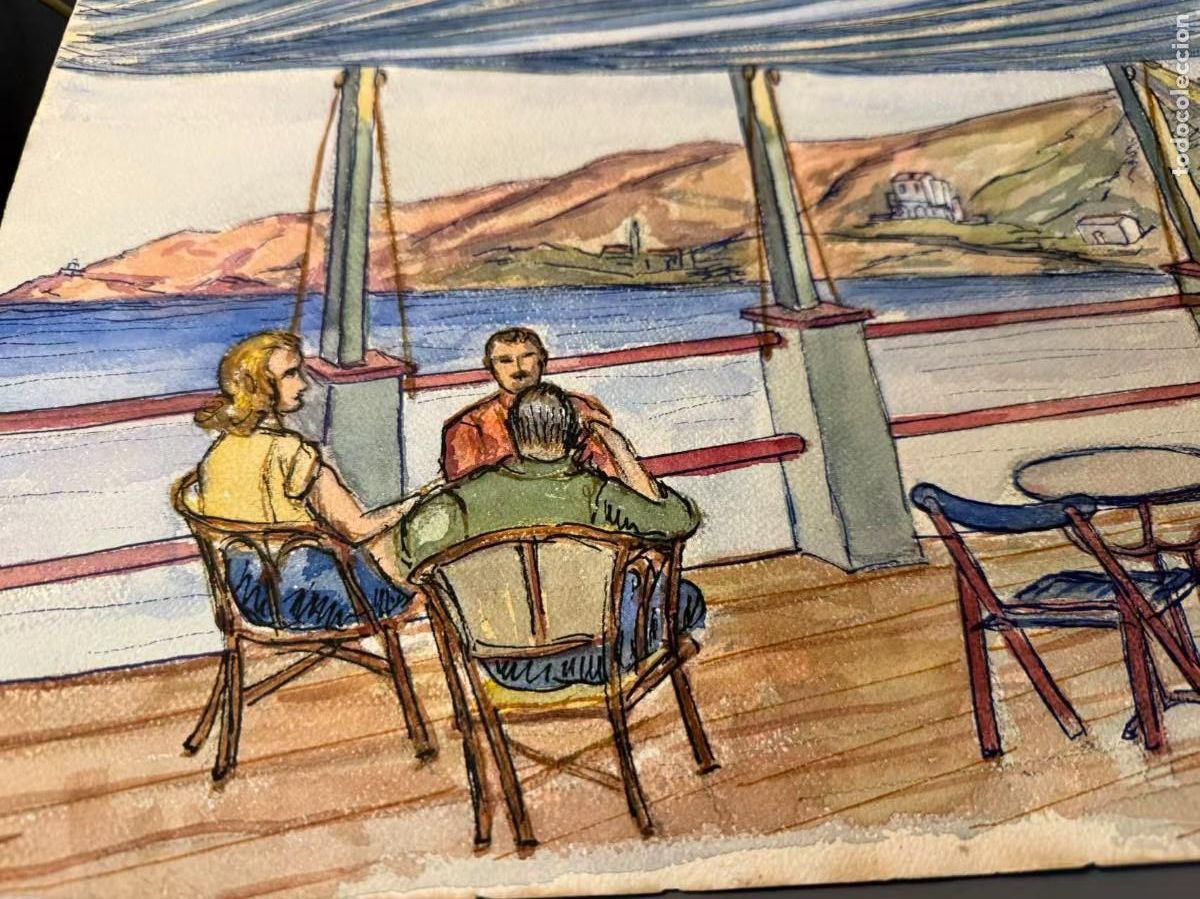 Kunst: Sin T&iacute;tulo - Acuarela de un pueblo (An&oacute;nimo)