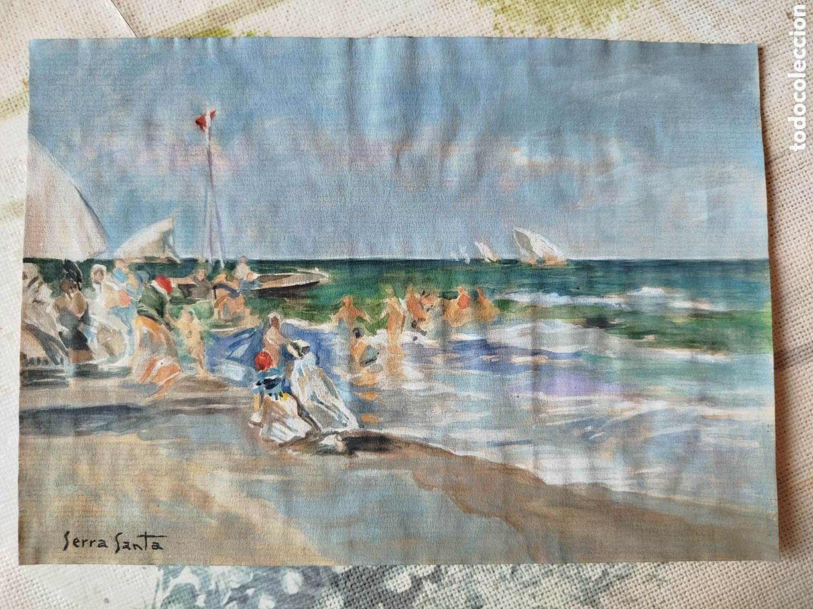 Arte: Serra Santa. Escena de playa.