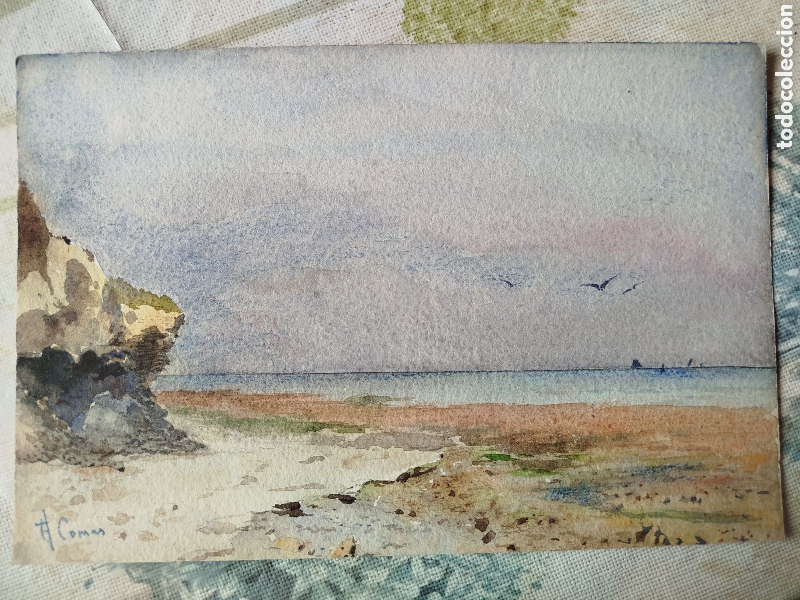 Arte: Augusto Comas. Paisaje costero.