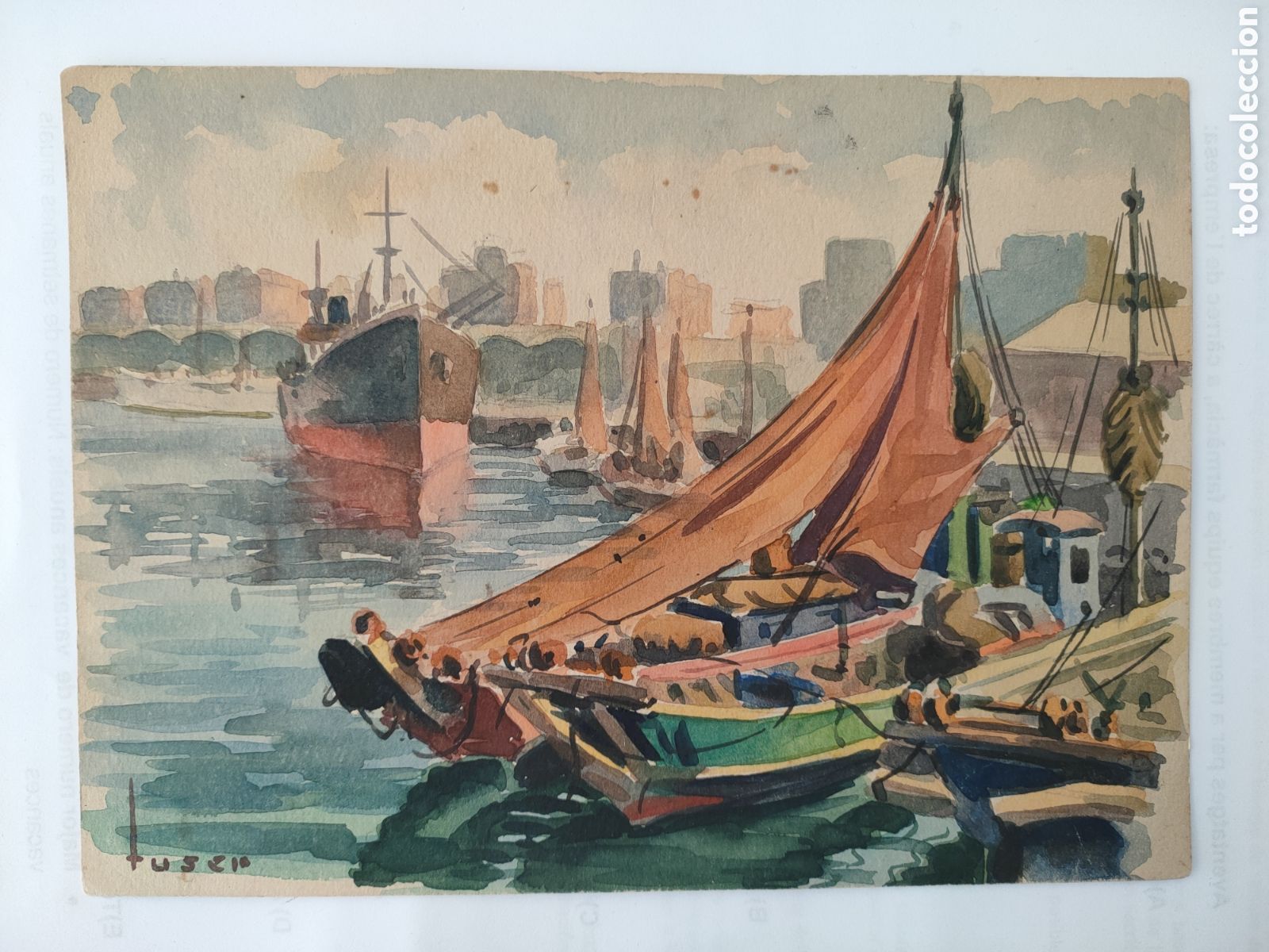 Arte: Jose Maria Tuser V&aacute;zquez (Barcelona 1919-1986), original firmada