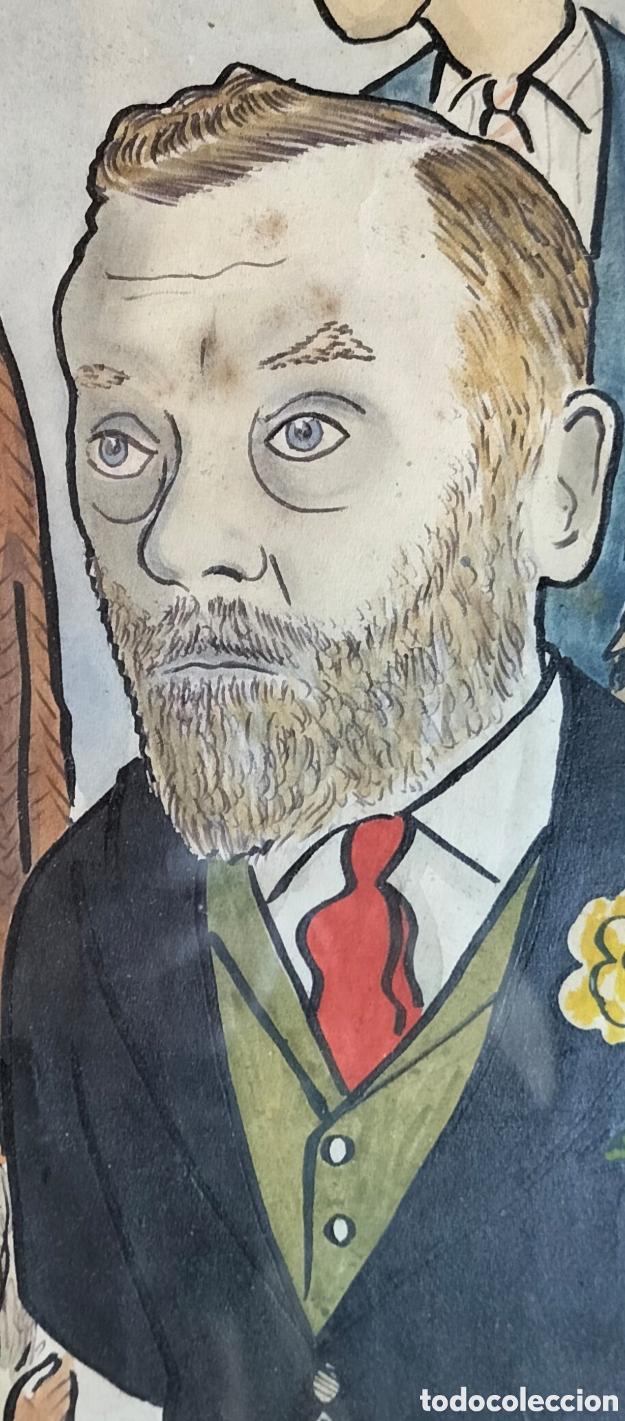 Arte: Gouache inglesa antigua. - Foto 2