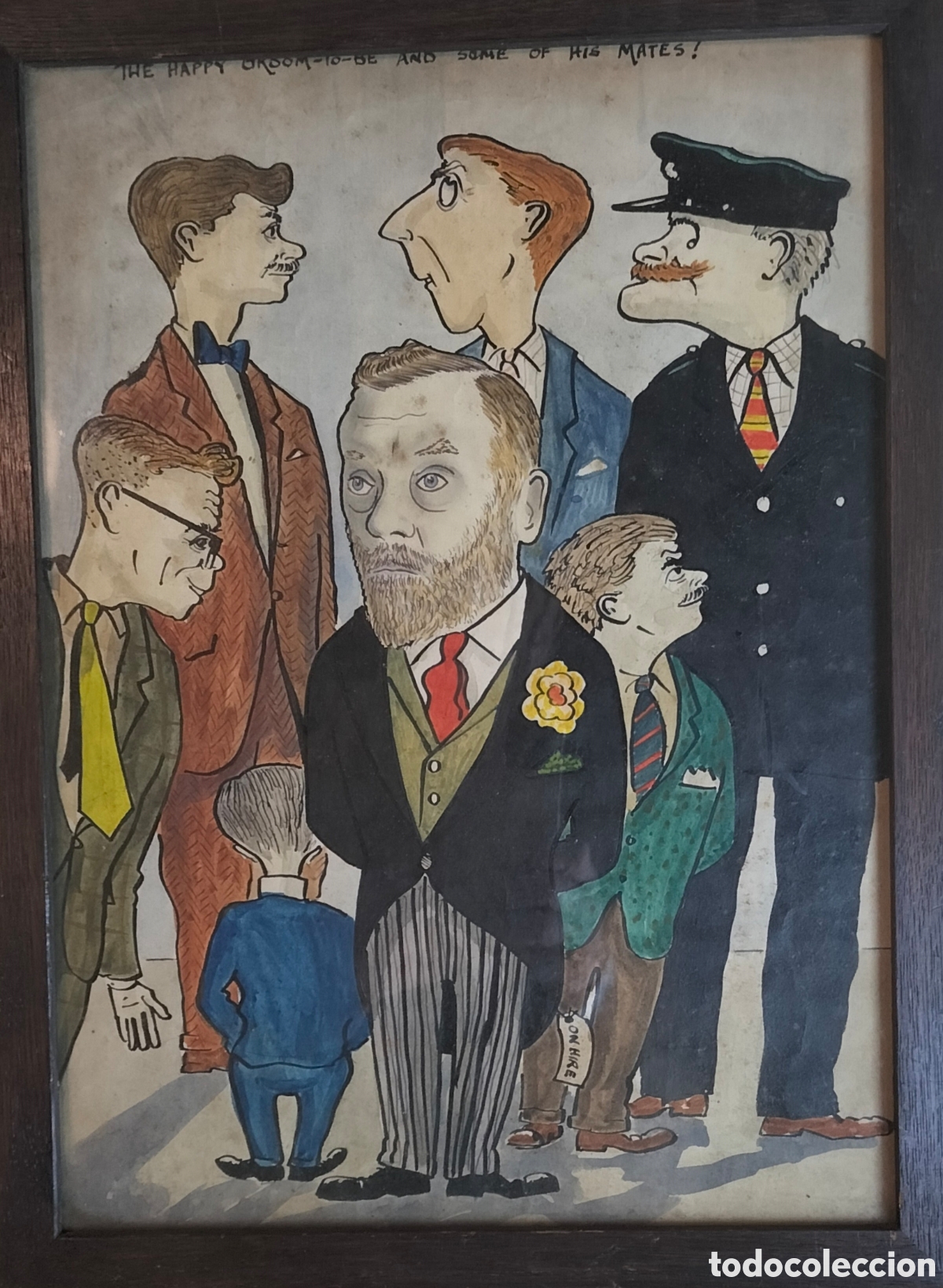 Arte: Gouache inglesa antigua. - Foto 1